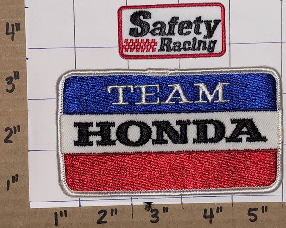 2 VINTAGE 80'S TEAM HONDA POWER EQUIPMENT SAFETY RACING NASCAR INDY PATCH LOT