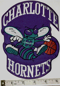 1 VINTAGE CHARLOTTE HORNETS NBA BASKETBALL  CREST EMBLEM PATCH