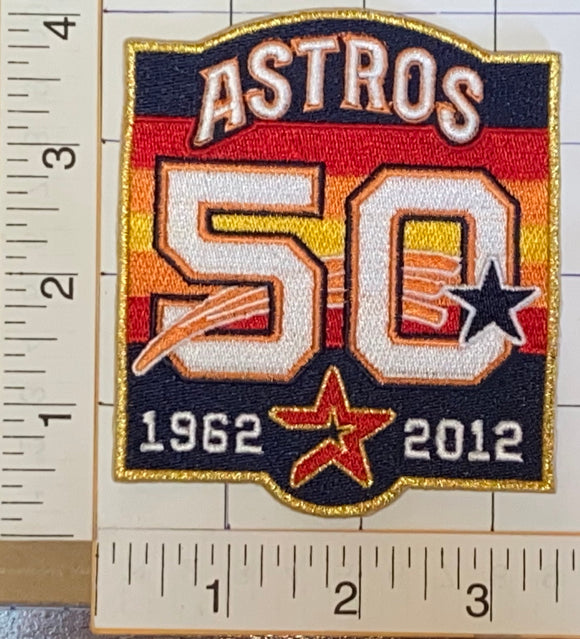 2012 HOUSTON ASTROS 50TH ANNIVERSARY MLB BASEBALL CREST PATCH – UNITED  PATCHES