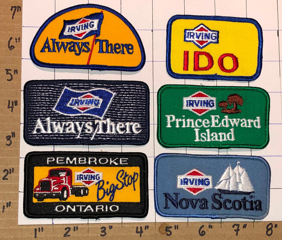 6 VINTAGE IRVING OIL GAS NATURAL GAS ONTARIO NEW BRUNSWICK PEI PATCH LOT