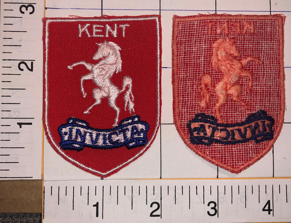 1 VINTAGE KENT INVICTA. FOOTBALL LEAGUE ENGLAND BADGE CREST PATCH
