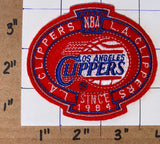 3 VINTAGE LOS ANGELES CLIPPERS SINCE 1984 NBA BASKETBALL SHIELD EMBLEM PATCH