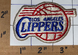 1 VINTAGE LOS ANGELES CLIPPERS NBA BASKETBALL  3" WHITE CREST EMBLEM PATCH