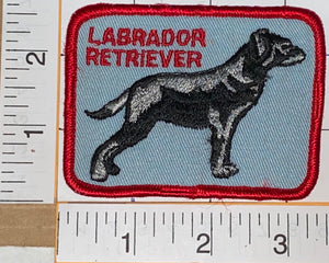 1 VINTAGE 1970'S LABRADOR RETRIEVER HUNTING DOG EMBLEM CREST PATCH