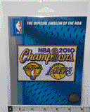 1 OFFICIAL LOS ANGELES LAKERS 2010 NBA BASKETBALL CHAMPIONS CREST PATCH MIP