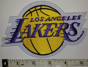 1 LOS ANGELES LAKERS NBA BASKETBALL  5" CREST EMBLEM PATCH