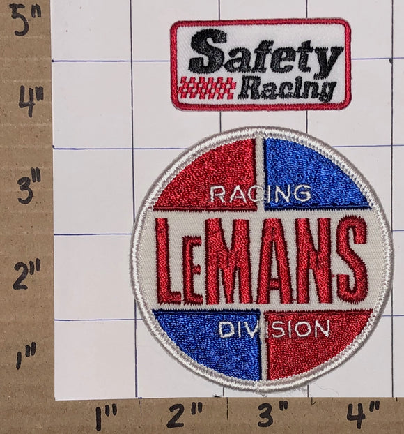 2 LE MANS SAFETY RACING DIVISION GRAND PRIX ENDURANCE STOCK CAR BADGE PATCH LOT