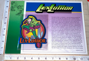 LEX LUTHER SUPERVILLAIN DC COMICS KRYPTONITE WILLABEE & WARD EMBLEM PATCH
