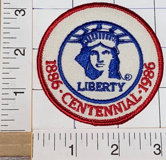 VINTAGE 1886-1996 CENTENNIAL NY STATUE OF LIBERTY AMERICAN REVOLUTION PATCH