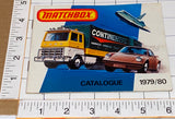 1 RARE VINTAGE 1979/80 MATCHBOX CATALOG MATTEL TOYS DIE-CAST MODELS CATALOG