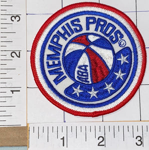 1 MEMPHIS PROS NBA ABA BASKETBALL  3" CREST EMBROIDERED PATCH