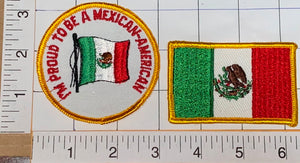I'M PROUD TO BE MEXICAN AMERICAN FLAG EMBLEM CREST PATCH LOT