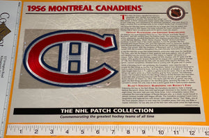 1956 NHL HOCKEY MONTREAL CANADIENS WILLABEE & WARD PATCH MIP