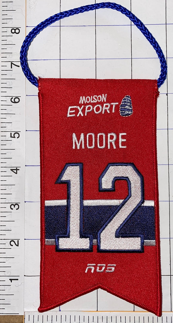DICKIE MOORE MONTREAL CANADIENS #10 RETIREMENT BANNER NHL HOCKEY RDS MOLSON