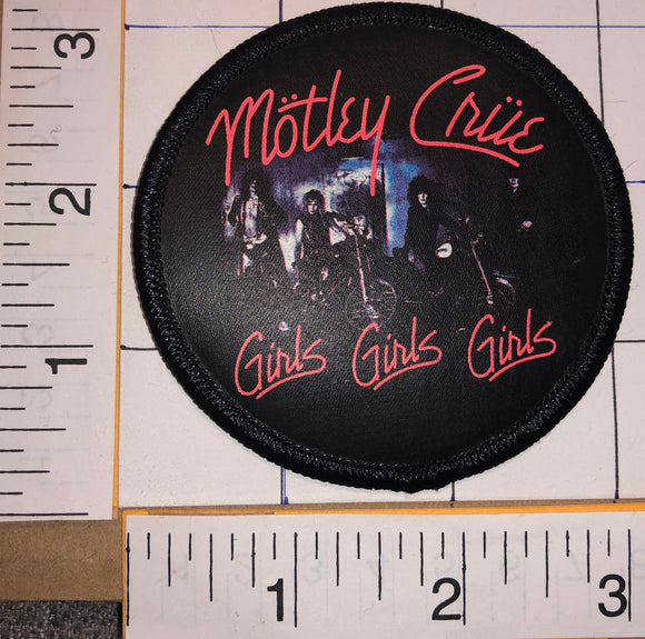 MOTLEY CRUE GIRLS GIRLS GIRLS AMERICAN HARD ROCK MUSIC CONCERT ALBUM PATCH