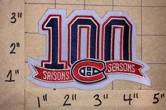 MONTREAL CANADIENS 100TH ANNIVERSARY 1909-2009 NHL HOCKEY CREST PATCH
