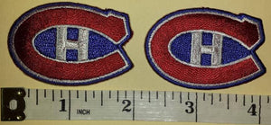 2 MONTREAL CANADIENS 2 inch CREST NHL HOCKEY CREST PATCH LOT