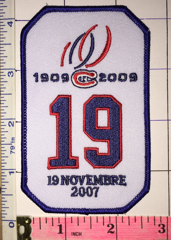 2007 LARRY ROBINSON #19 RETIREMENT NIGHT MONTREAL CANADIENS NHL HOCKEY PATCH