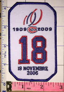2006 SERGE SAVARD #18 RETIREMENT NIGHT MONTREAL CANADIENS NHL HOCKEY PATCH