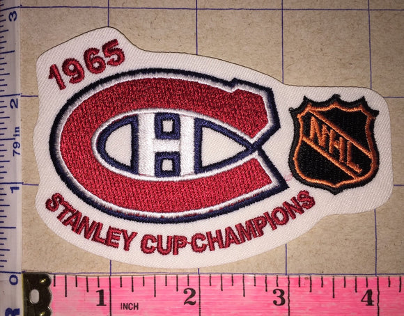 1965 MONTREAL CANADIENS STANLEY CUP CHAMPIONS NHL HOCKEY CREST BADGE PATCH