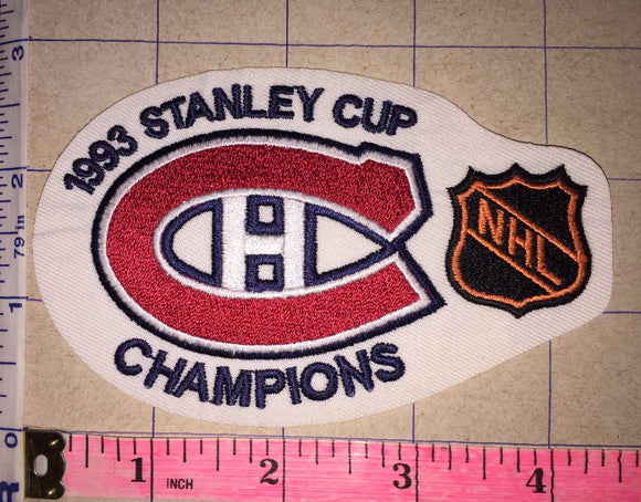 1993 MONTREAL CANADIENS STANLEY CUP CHAMPIONS NHL HOCKEY CREST BADGE PATCH