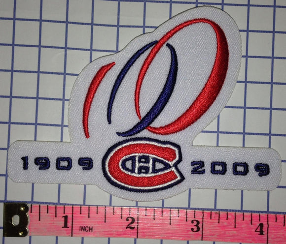 MONTREAL CANADIENS 100TH ANNIVERSARY CENTENNIAL 1909-2009 NHL HOCKEY CREST PATCH