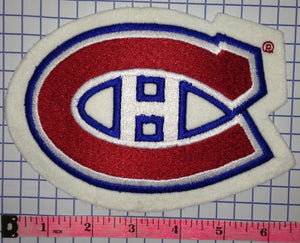 1 RARE VINTAGE MONTREAL CANADIENS 6 INCH FELT NHL HOCKEY CREST PATCH