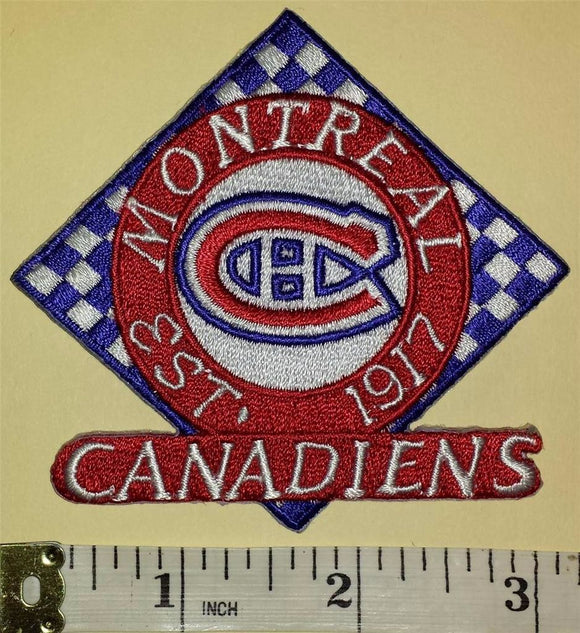 MONTREAL CANADIENS 1917 EST NHL HOCKEY BADGE CREST PATCH