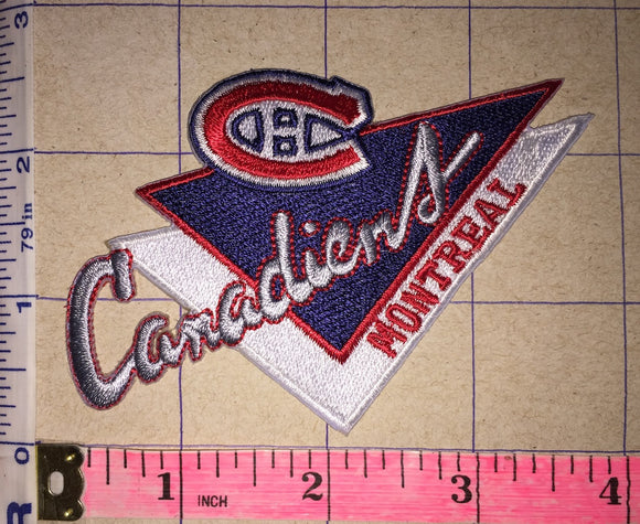 MONTREAL CANADIENS V SHAPED NHL HOCKEY BADGE CREST PATCH