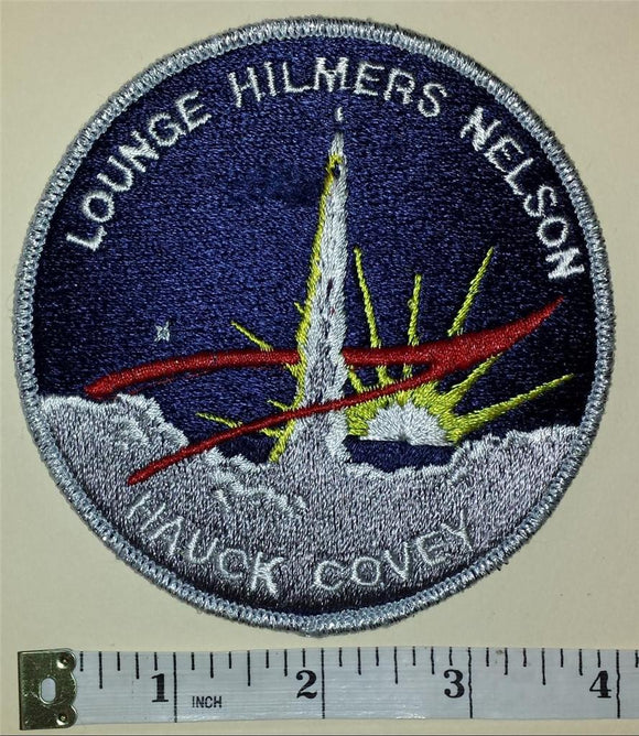 COLUMBIA SPACE SHUTTLE STS-26 MISSION Lounge Hilmers Nelson Hauck Covey PATCH
