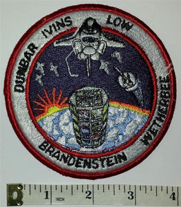 NASA SPACE SHUTTLE STS-32 COLUMBIA DUNBAR IVINS LOW WETHERBEE 4" PATCH