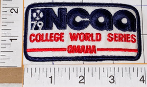 1 RARE 1979 NCAA COLLEGE WORLD SERIES CAL STATE FULLERTON CHAMPIONS OMAHA PATCH