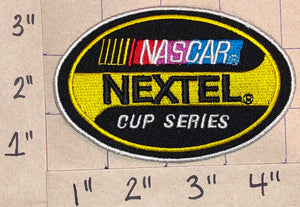 1 NASCAR NEXTEL CUP RACING WHITE CREST EMBLEM PATCH