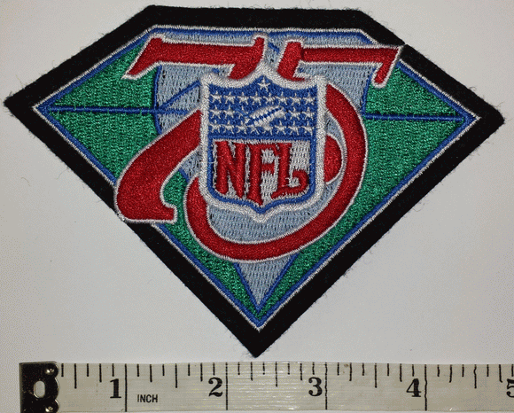 1 NFL NATIONAL FOOTBALL LEAGUE 75TH ANNIVERSARY CREST EMBLEM PATCH