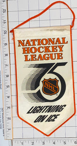 NHL 75th ANNIVERSARY LICENSED NHL HOCKEY 10" LIGHTNING ON ICE BANNER