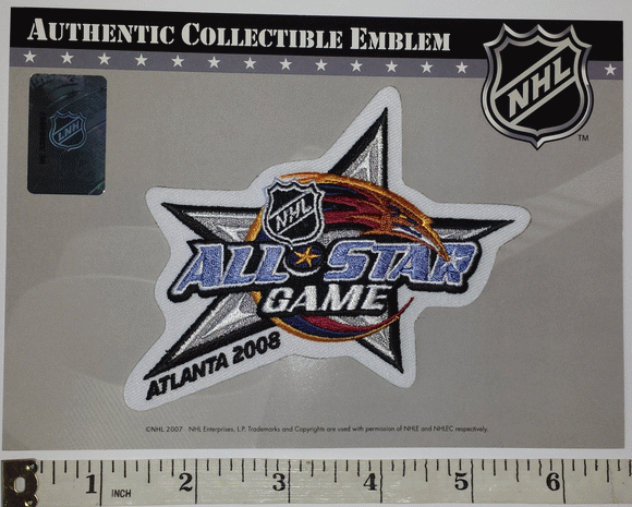 OFFICIAL 2008 ATLANTA NHL HOCKEY ALL STAR GAME ATLANTA THRASHERS PATCH MIP