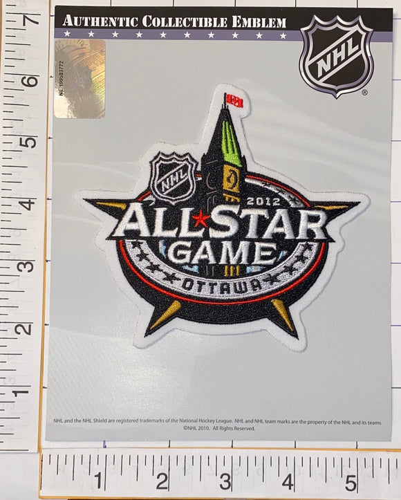 OFFICIAL 2012 NHL HOCKEY ALL STAR GAME OTTAWA SENATORS EMBELM PATCH MIP