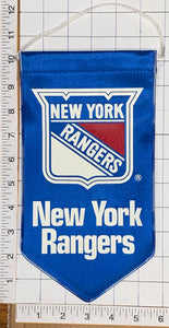 NEW YORK RANGERS OFFICIALLY LICENSED NHL HOCKEY 10" PENNANT RAYON BANNER