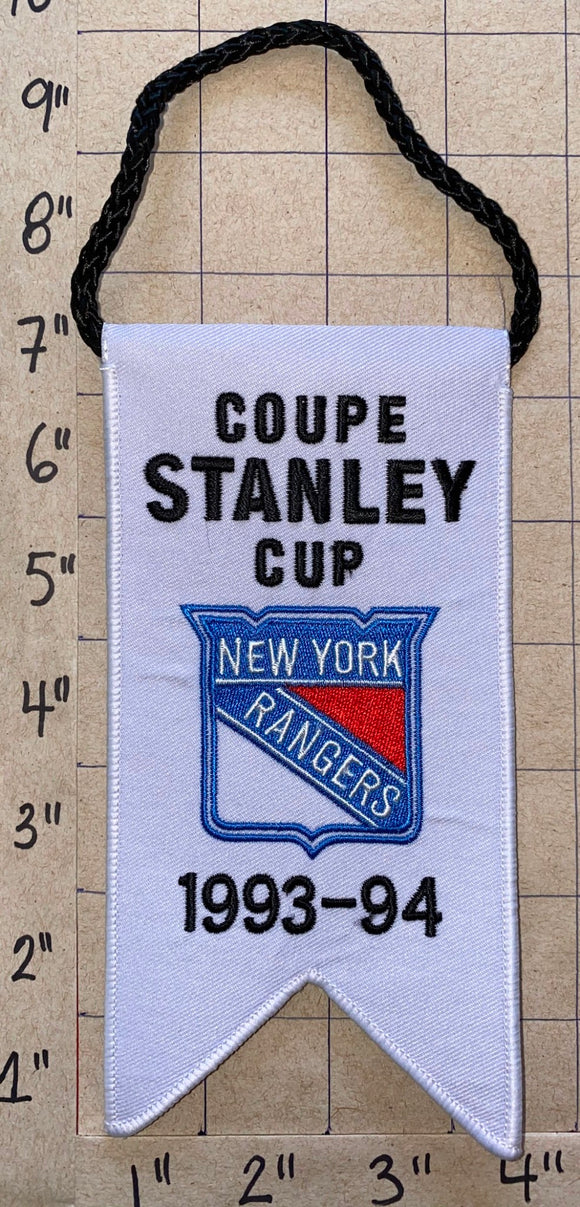 NEW YORK RANGERS 1993-94 STANLEY CUP CHAMPIONS BANNER NHL HOCKEY