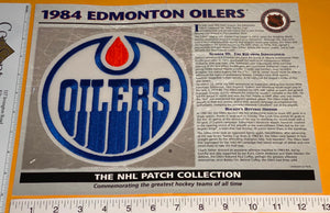 1 OFFICIAL 1984 EDMONTON OILERS NHL HOCKEY WILLABEE & WARD PATCH MIP