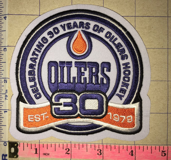 2009 Edmonton Oilers 30th Anniversary NHL HOCKEY Season Jersey Patch
