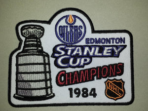 1984 EDMONTON OILERS STANLEY CUP CHAMPIONS NHL HOCKEY CREST PATCH