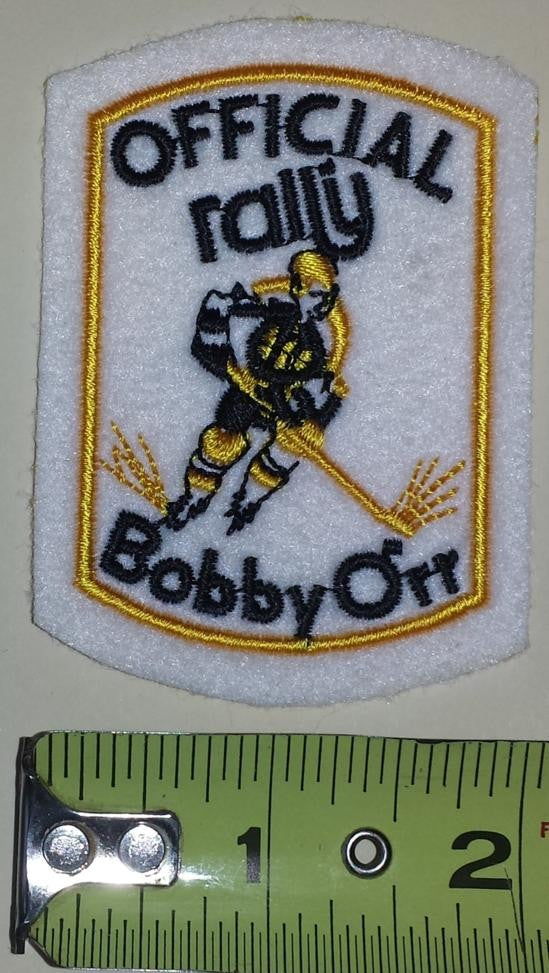 1 OFFICIAL RALLY BOBBY ORR BOSTON BRUINS NHL HOCKEY FELT CREST PATCH