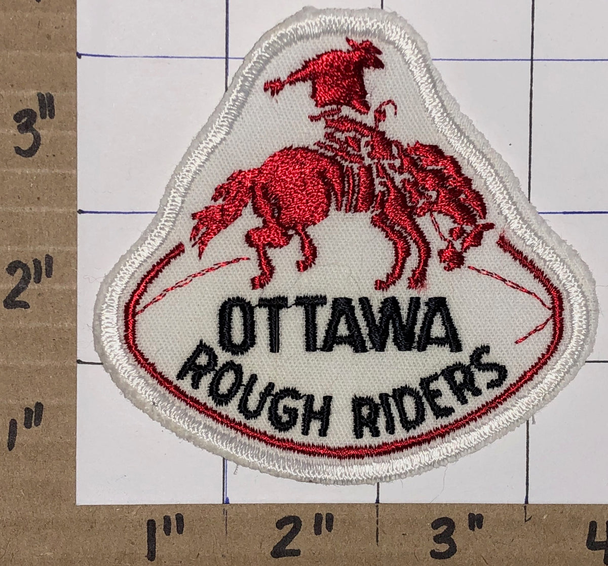Gread Ruff Rider Patch 1 RARE VINTAGE OTTAWA ROUGH RIDERS CFL FOOTBALL CREST EMBLEM PATCH LOT ...