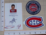 MAX PACIORETTI MONTREAL CANADIENS NHL HOCKEY POSTCARD DECAL PATCH VEGAS KNIGHTS