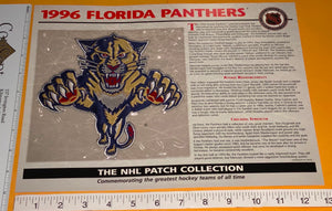 1 OFFICIAL 1996 FLORIDA PANTHERS NHL HOCKEY WILLABEE & WARD PATCH MIP