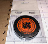 1 VINTAGE OFFICIAL LICENSED PITTSBURGH PENGUINS NHL HOCKEY PUCK TRENCH MFG MIP