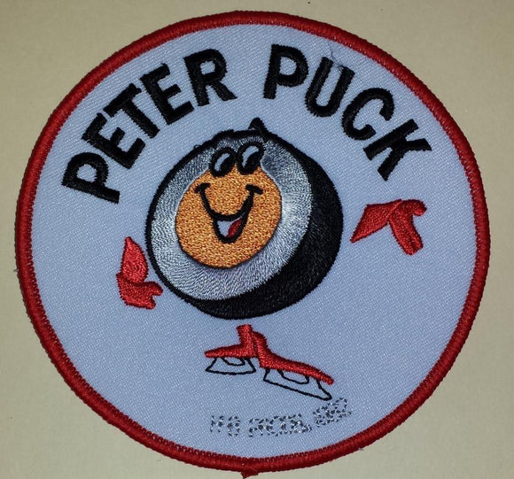 PETER PUCK NHL HOCKEY CARTOON MASCOT CREST PATCH