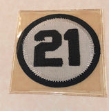 1973 PITTSBURGH PIRATES OFFICIAL WILLABEE & WARD ROBERTO CLEMENTE #21 PATCH