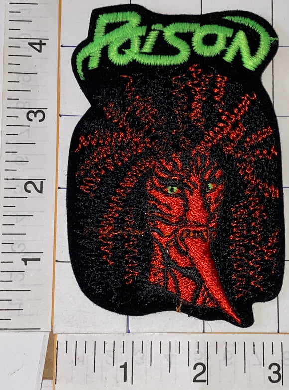 RARE POISON AMERICAN HARD ROCK MUSIC BAND OPEN UP AND SAY AAH ALBUM EMBLEM PATCH